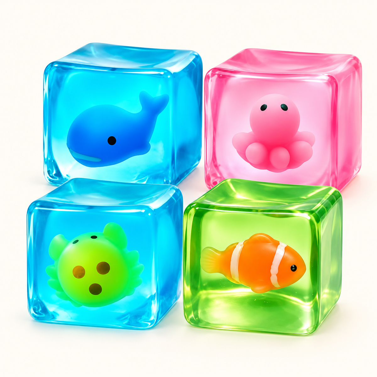 Glow Ocean Cube Squishy