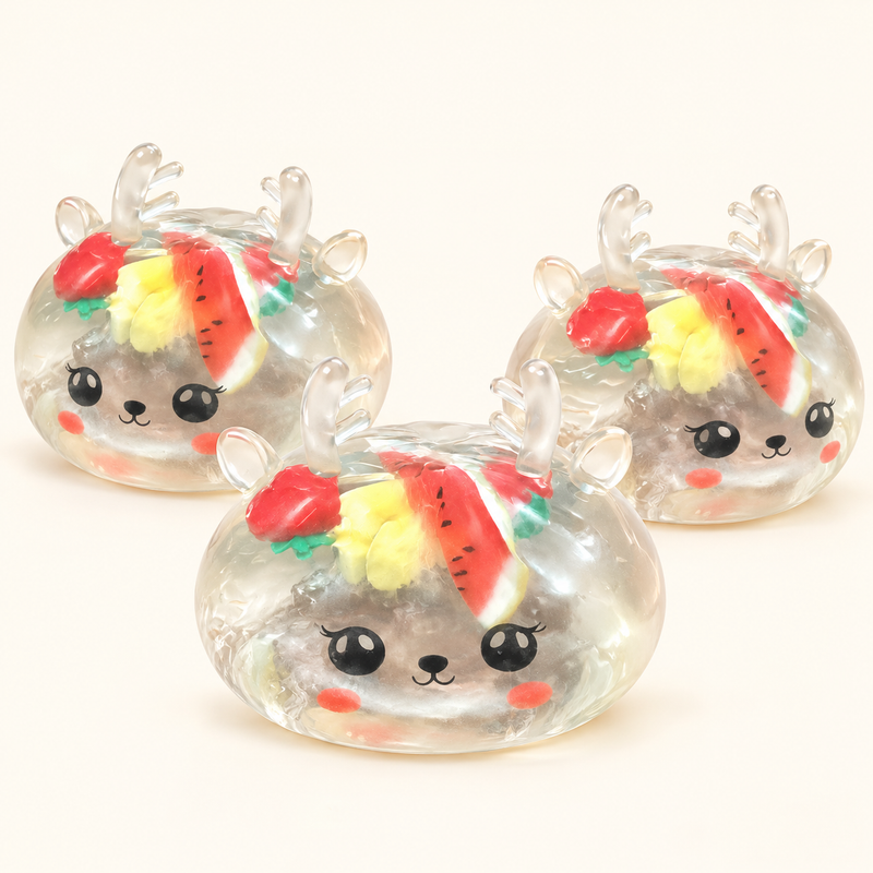 Reindeer Fruit Bun Squishy